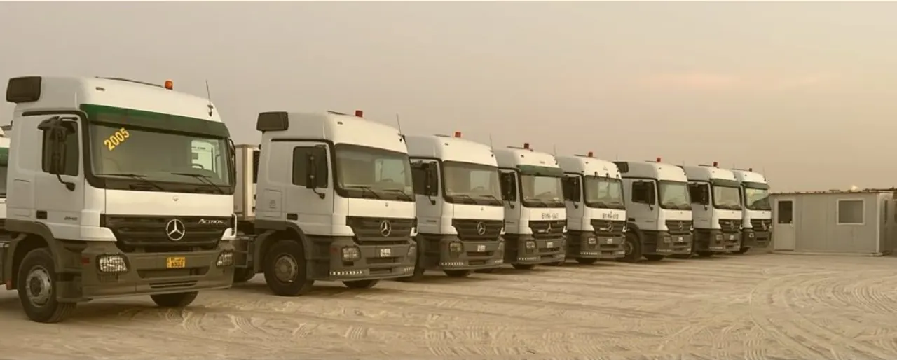 QTTC tractor fleet lined up in Dammam